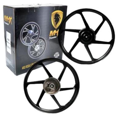 Imagem de Par Rodas de Liga Leve 6 Palitos FACTOR 125 K/E/K1 2009 Adiante - MHX