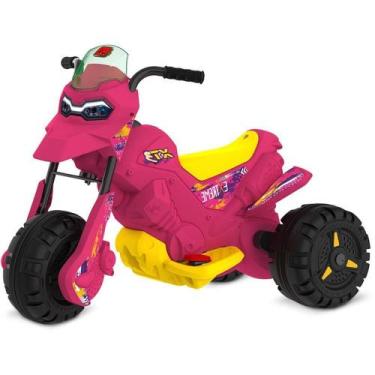 Imagem de Moto Elétrica Infantil XT3 6V PINK com Câmbio RÉ e Frente ATÉ 25KG - B