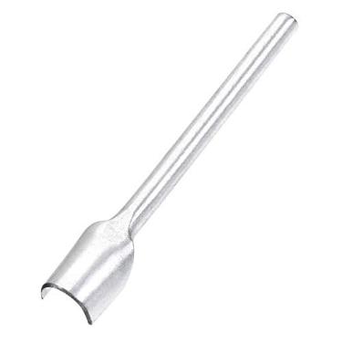 Imagem de Generic Perfurador de corte de couro em formato meio redondo, ferramenta de perfuração de 15 mm para artesanato, cinto, carteira e bolsa