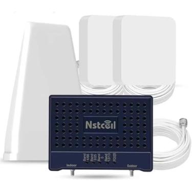 Imagem de Amplificador de telefone celular para casa e vários cômodos, até 7.000 pés quadrados, amplificador de sinal de celular para banda 66/25/2/4/5/12/13/17, Boost 5G 4G para todos os EUA