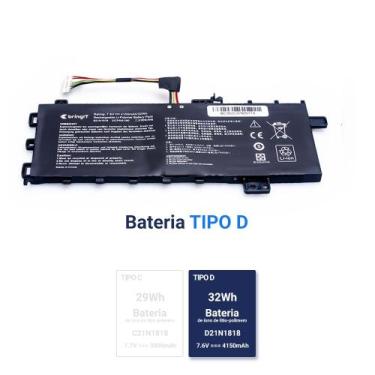 Imagem de Bateria para notebook compatível com Asus Vivobook X512JP-EJ228T  4150
