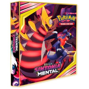 Imagem de Álbum Pasta Fichário Pokémon Sol e Lua Sintonia Mental Capa Dura Refor