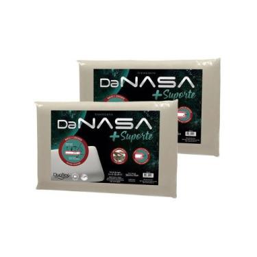 Imagem de Kit 2 Travesseiros Nasa 3D Viscoelástico com mais Suporte Duoflex, Beg