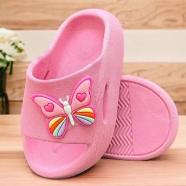 Imagem de Chinelo Nuvem Infantil Menina Confortável Leve e Colorido - Bb Pé, Ros