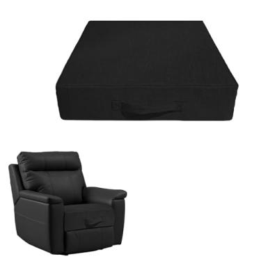 Imagem de Foreard Almofada reclinável para idosos, 50 cm x 50 cm x 12,7 cm de espessura para idosos reclináveis almofadas de assento de espuma de alta densidade, almofada de suporte para cadeiras, alívio da