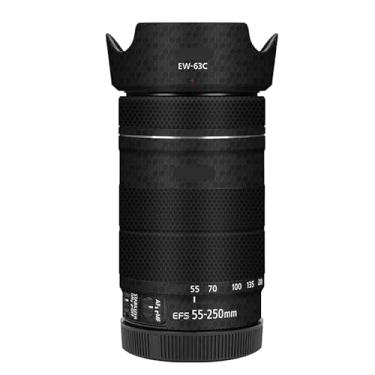 Imagem de EFS 55-250 4-5.6 Película de vinil adesivo protetor para câmera para Canon EF-S 55-250 mm F4-5.6 é STM III Acessórios de fotografia (preto favo de mel)