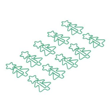 Imagem de RiToEasysports 100 Clipes de Papel Em Forma de árvore de Natal Verde para Organização de Documentos e Classificação de Arquivos No Escritório, Metal