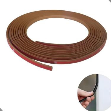 Imagem de Veda Fresta Vedação Para Porta Adesivo 3M 5Met Marrom-Claro