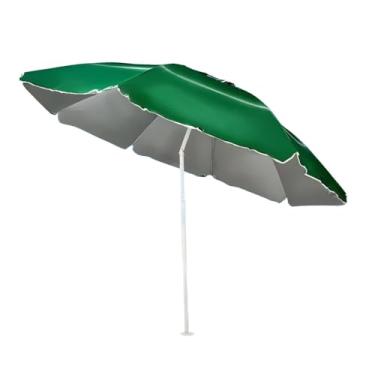 Imagem de Guarda Sol Grande Gigante 2,40m Item de Praia Piscina Respirável Verão Articulável (240cm - Verde)