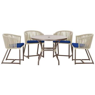 Imagem de Mesa Com 4 Cadeiras E Noronha Estofado 10 Trama Original Rami