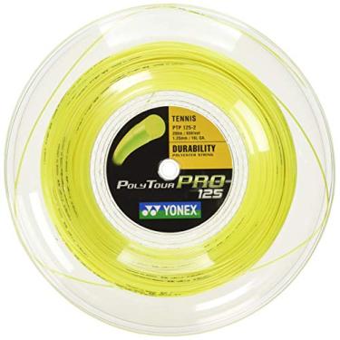 Imagem de YONEX Carretel de corda de poliéster Polytour Pro 115 calibre 18 (amarelo claro)