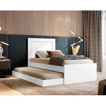 Imagem de Cama Bicama Luara Solteiro Com Cama Auxiliar (Branco)