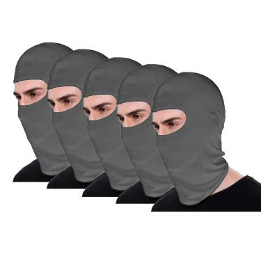 Imagem de Kit 5 Balaclava Térmica Ninja Touca Motociclista Proteção Uv 50+ - Creme - Único - Homem-Masculino