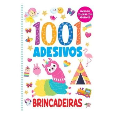 Imagem de Livro De Colorir Com Adesivos - 1001 Adesivos - Brincadeiras