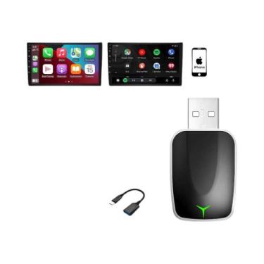 Imagem de Adaptador Universal Wireless Carplay Android Auto Bluetooth Wifi Dongl