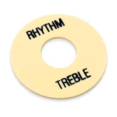 Imagem de Vintage Forge Creme com interruptor de ritmo preto agudos placa de anel, compatível com guitarra Gibson Les Paul SG SWR10-CBK