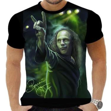 Imagem de Camiseta Camisa Personalizada Rock Clássico Metal Dio 17 - Obsidiana C