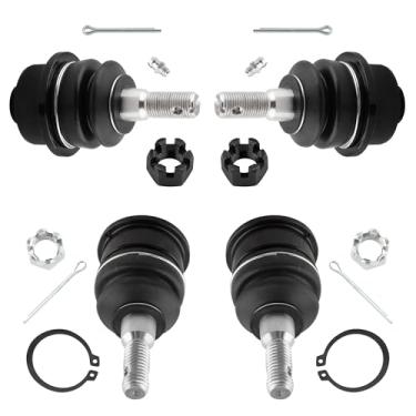 Imagem de YMAUGP 4 peças K6693 K6696 Junta esférica inferior dianteira e juntas esféricas superiores para Chevy Silverado para GMC Sierra 1500 2500 3500 HD para Hummer H2 2003 2004 2005 2006 2007 2008 2009