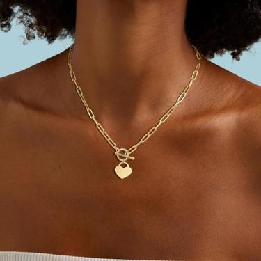 Imagem de Colar com pingente feminino, elegante e elegante com iniciais empilháveis | Colares de ouro/prata para mulheres, joias modernas | Presente de festa, banhado a ouro 14 quilates/banhado a prata