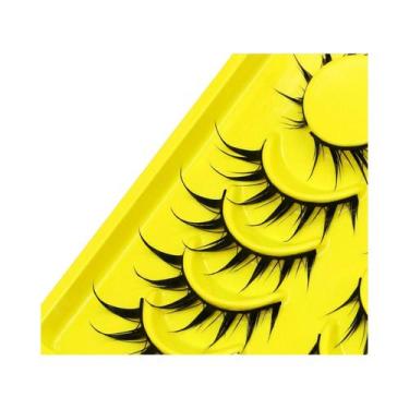 Imagem de Cílios Postiços 3D Cat Eye Em Mink Sintético Lasvirey, Macios E Com Po