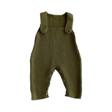 Imagem de Macacão De Bebê De Tricô De Outono Com Calças Longas De Lã Versáteis P