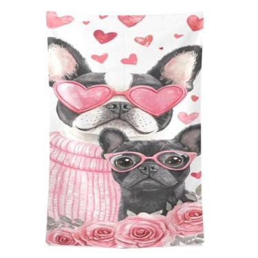 Imagem de STAYTOP Tapeçaria de parede de cachorro fofo para decoração de casa para decoração de dormitório sala de estar quarto tapete de parede (60 × 51 polegadas)