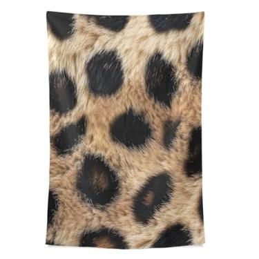 Imagem de STAYTOP Tapeçaria moderna com estampa de leopardo, tapeçarias para decoração de casa, dormitório, sala de estar, quarto, tapete de parede (60 × 40 pol)