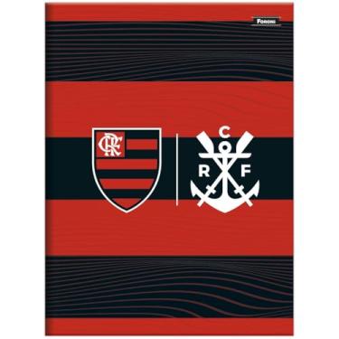 Imagem de Caderno Flamengo FORONI Universitário BROCHURA - 80 Folhas (Vermelho Escudo)