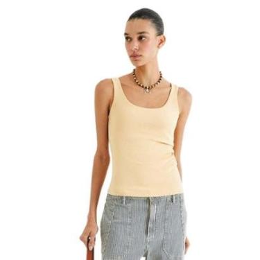 Imagem de Regata Hering Feminina Drapeada Em Ribana-Feminino