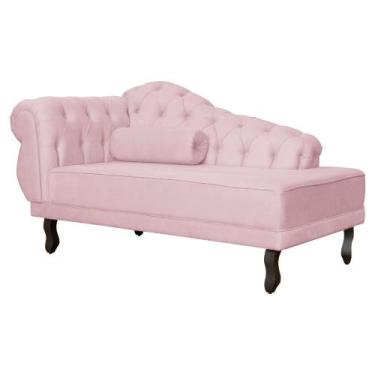 Imagem de Divã Recamier Capitonê Larissa 150cm - Lado Direito - Várias Cores - D