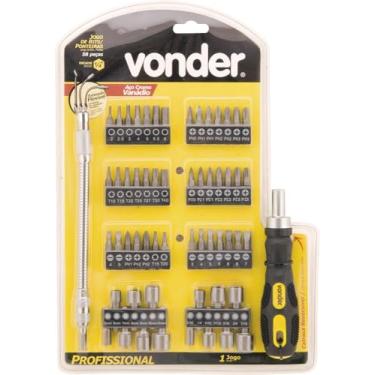 Imagem de Vonder, Jogo De Bits/Ponteiras, Com 58 Peças, Encaixe Sextavado 1/4".
