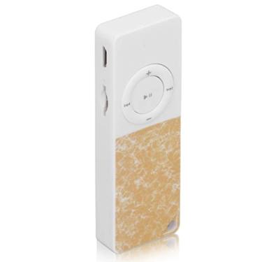 Imagem de KIMISS Leitor de MP3 Slim Classic - Leitor de Música Com Som HiFi Sem Perdas Suporta até 64 GB - Mini de Música Portátil para Atividades de Ginástica, Ao Ar Livre e de Lazer (Amarelo)