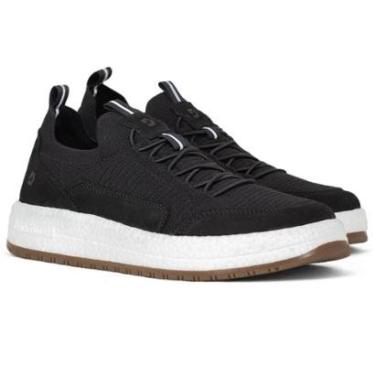 Imagem de Tênis Masculino Democrata Casual Knit Denim Drake Pulse Confortável Elástico 600102 Cor:;Tamanho:44-Masculino