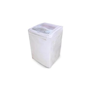 Imagem de Capa para Máquina de Lavar, PVC com Forro de Poliéster, Tampa 58x9x20cm e Saia 58x80x58cm, Compatível com Consul Maré, Brastemp Clean e Electrolux