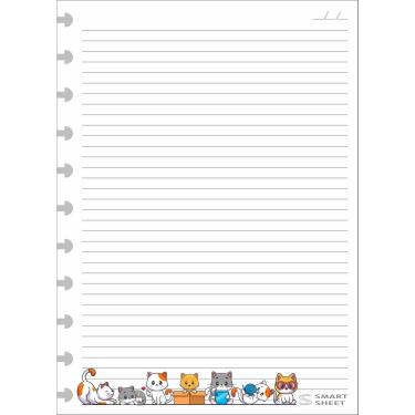 Imagem de Refil Caderno Inteligente 90G G 11 Furos Gatinhos 200 Folhas