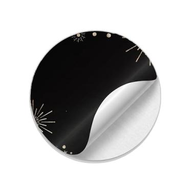 Imagem de Ladrilho Decorativo de Cerâmica Com Estampa de Fogos de Artifício Fundo Preto