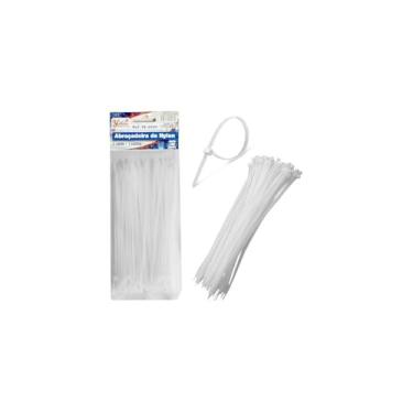 Imagem de WE DROP Abraçadeira de Nylon, Preta, 3,6x15cm, 100 Unidades, Resistente a Solventes e Óleos