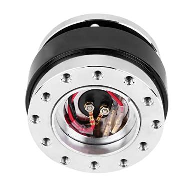 Imagem de aqxreight Kit Adaptador de Cubo de Liberação Rápida de Volante para Carro de Corrida Removido Rapidamente No Adaptador de Cubo de VolanteAdaptador de Liberação RápidaCubo de VolanteKit de de (Preto)