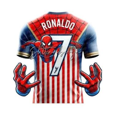 Imagem de Camiseta Infantil Do Homem-Aranha Mbappé, Jersey De Futebol, Suéter Re