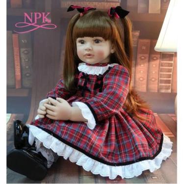 Imagem de Boneca De Bebê Reborn De Silicone Vinílico Realista De 60cm Princesa M