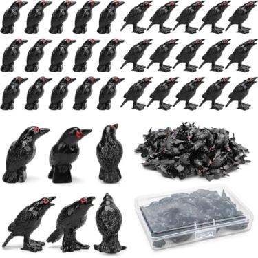 Imagem de Mini ornamento de corvo de resina (pacote com 30)