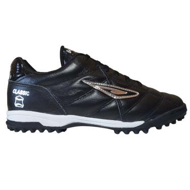 Imagem de Chuteira Society Couro Diavolo Preta-Unissex