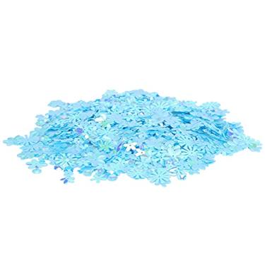 Imagem de Generic Lantejoulas Brilhantes Em Forma de Flor de Confete para Suprimentos de Decoração de Festa de Casamento - Material Artesanal de Cor Brilhante para Enchimento de Caixa de Presente, 30g (Azul
