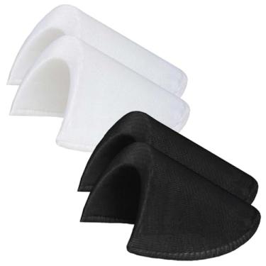 Imagem de Almofadas de ombro embutidas com espessura de 2,5 cm, 2 pares de esponjas respiráveis para realçador de ombros altos e baixos, para mulheres, homens, blazer, casaco, camisa, corretor de postura