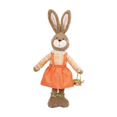 Imagem de Fenteer de Páscoa de brinquedo, enfeite de mesa para presente de Páscoa, decoração de para cozinha e feriado, Laranja