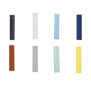 Imagem de EOMTUR Suporte elástico para caneta de caderno, bolsa ajustável de couro sintético para agenda, porta-lápis, acessório para fichário de livros (pacote com 8)