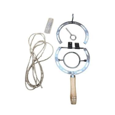 Imagem de Fenteer Abridor de garrafas em forma de ferradura, saca-rolhas, para parede, estilo vintage, ideal para cavernas masculinas e casas de campo.