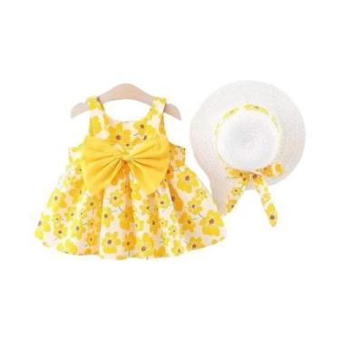 Imagem de Vestido Floral Para Festa Na Praia Para Menina Com Laço, Roupa Infanti