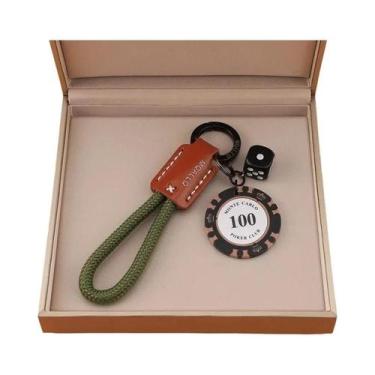 Imagem de Chaveiro De Casino Com Fichas De Poker E Dados, Presente Único De Jogo