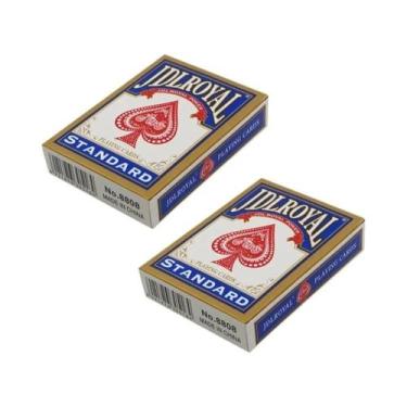 Imagem de Cartas De Baralho Padrão Vermelhas E Azuis Jdlroyal Poker Truques De M